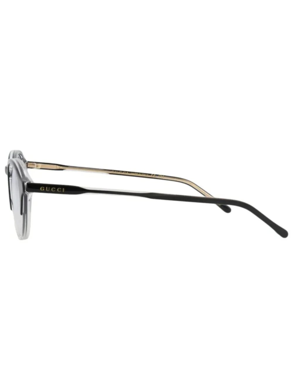 New Gucci Women's Sunglasses Round Oval Acetate Frame Mens Black Black